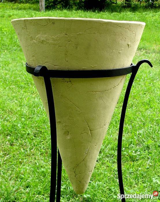 Sprzedam donicę ceramiczną w stojaku kowala 40 x dolnośląskie Jelenia Góra sprzedam