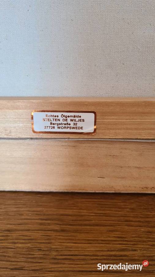 Obraz olejny bukiet kwiatów w złotej ramie Gorlice