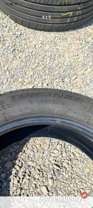 Opony letnie 215 55 18 Bridgestone turanza T005 Stróże sprzedam