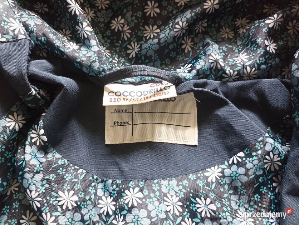 płaszcz dziewczęcy COCCODRILLO rozmiar 110 czarny