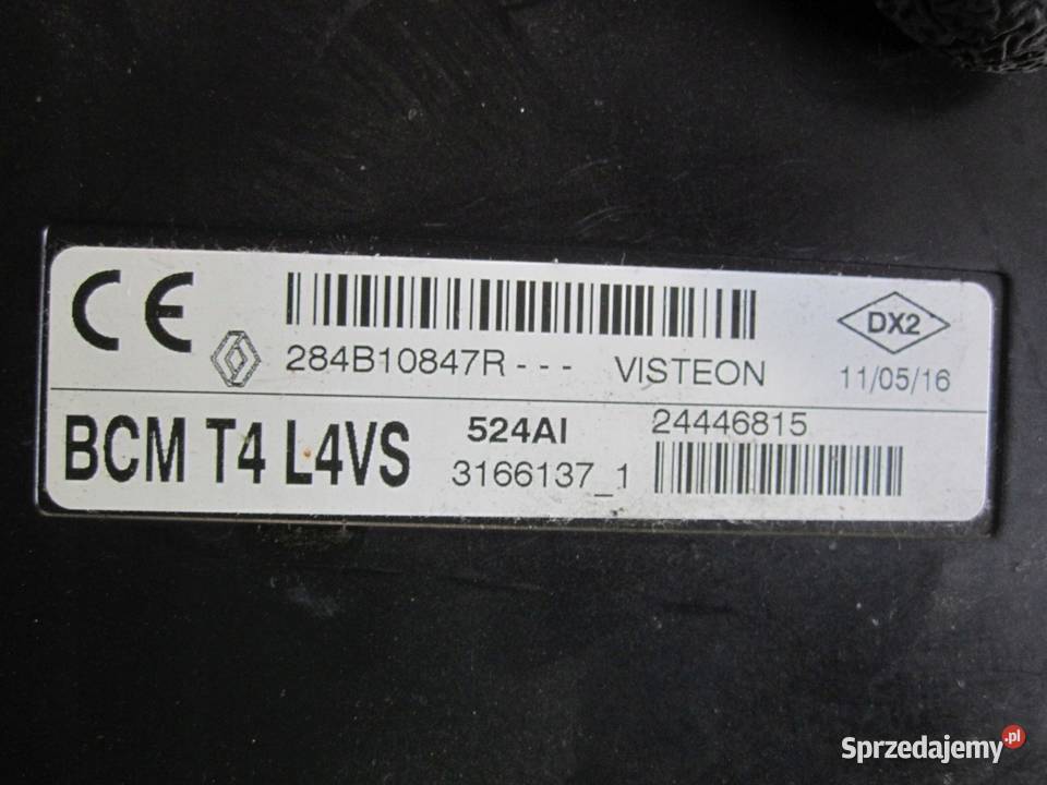 OPEL VIVARO B 16r moduł BCM 284B10847R Rok produkcji 2016