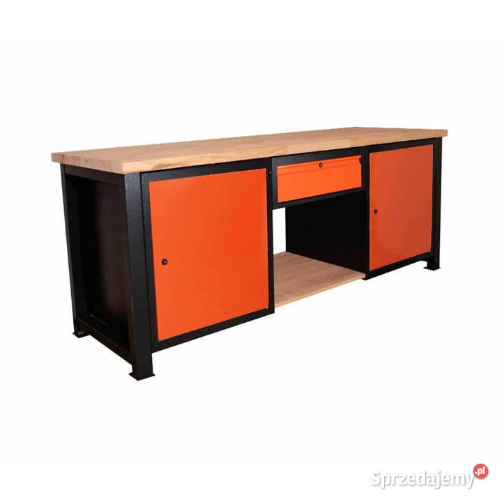 STÓŁ Warsztatowy P2122 DUŻY Metalowy z szufladą Bydgoszcz