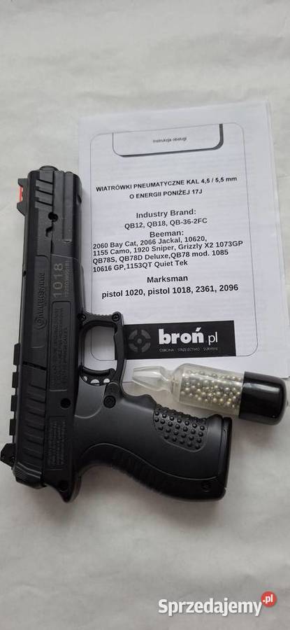 Wiatrówka MARKSMAN łódzkie Sulejów sprzedam