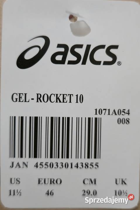 ASICS GelRocket 10 Black Electric Red Gdańsk