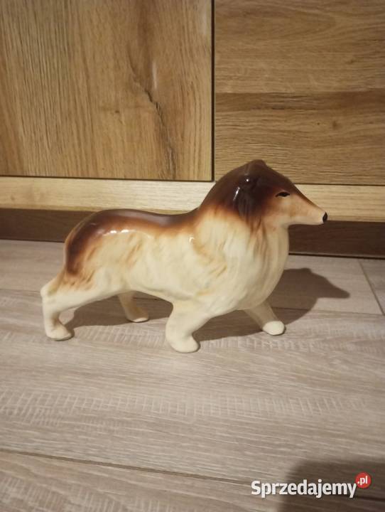 Figurka porcelanowa pies Collie owczarek Szkocki