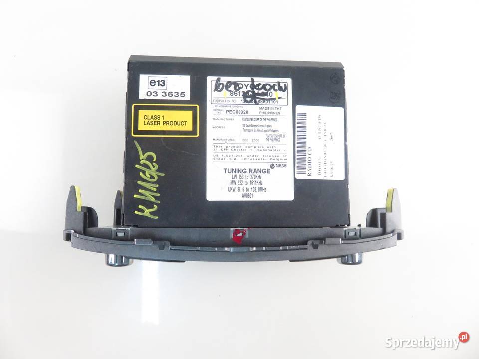 RADIO TOYOTA AURIS I E15 861201A240 sprzedam