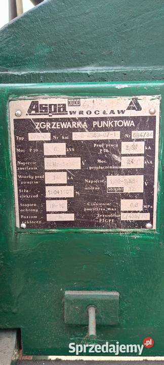 Zgrzewarka punktowa ASPA Przysieka
