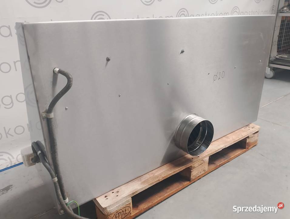 Okap przyścienny skośny z łapaczami 140x70x40 Wrocław