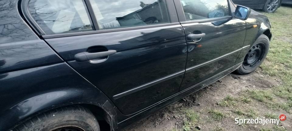 Bmw e46 drzwi prawe tył IDEALNE czarne schwardz2 Aleksandrów Łódzki sprzedam