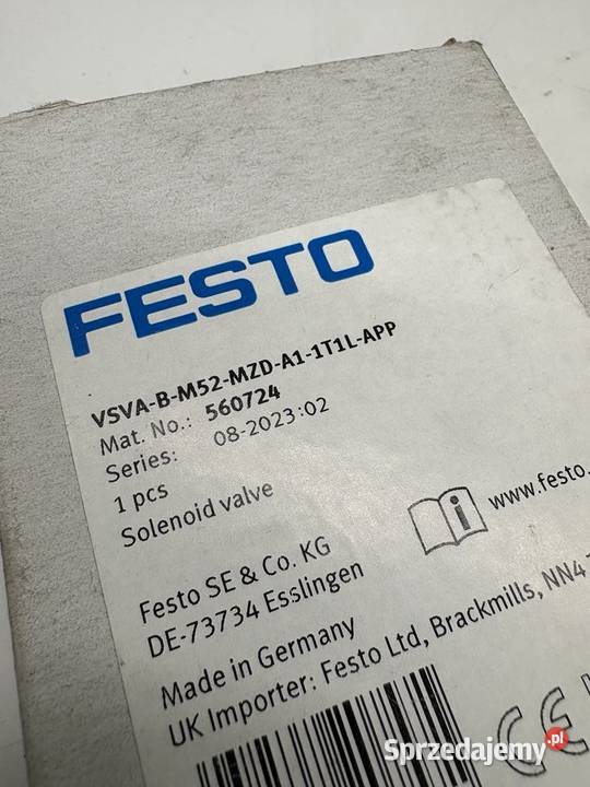 Festo 560724 VSVA B M52 MZD A1 1T1L APP Warszawa