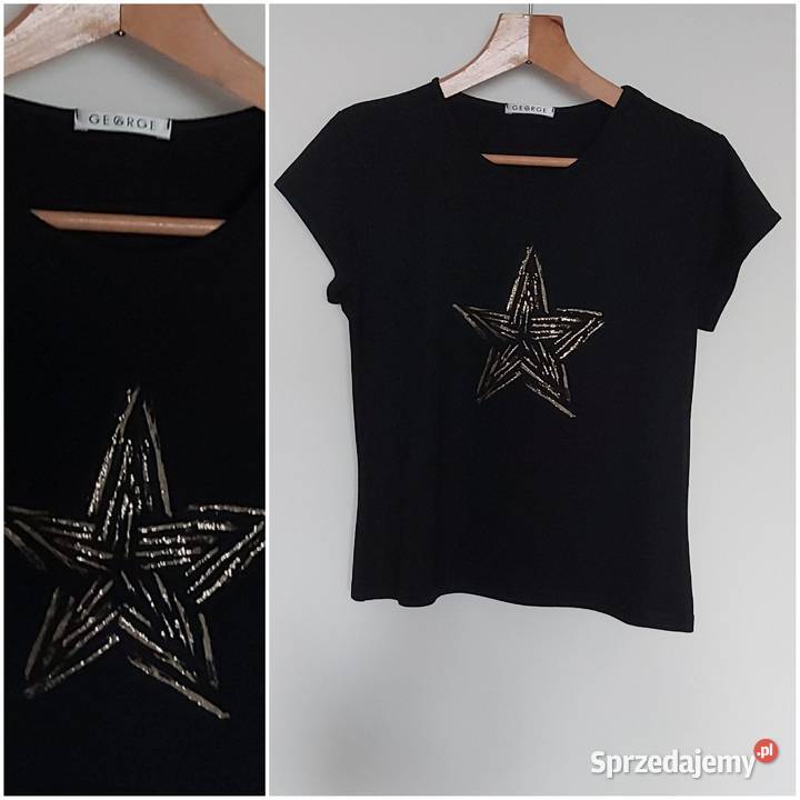 Bluzka George ze złotą gwiazdą rM na L Rozmiar 38(M) Bluzki i koszule Lublin sprzedam