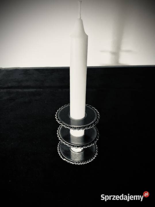 Świecznik na świecę loft glamour Dekoracje i ozdoby Warszawa sprzedam