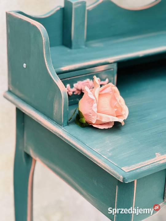Toaletka kosmetyczna z dużym lustrem shabby chic Toaletki Jelcz-Laskowice