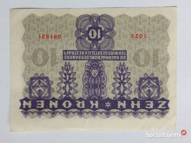 Kolekcjonerski banknot 10 koron AustroWegry Koszalin