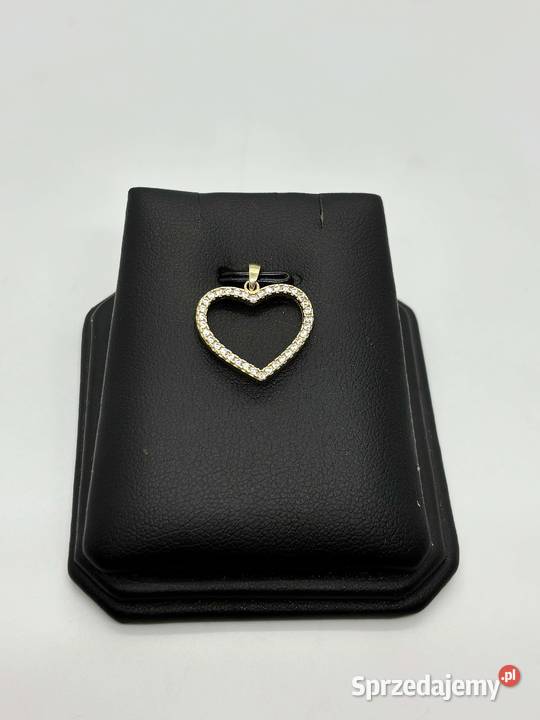 Złota zawieszka pr 585 108g Serce dwustronne Elbląg