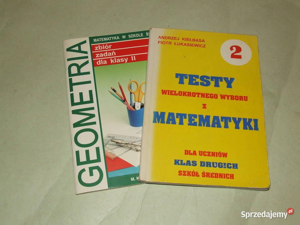 Geometria Zbiór zadań Testy wielokrotnego wyboru Podręczniki Oborniki Śląskie sprzedam