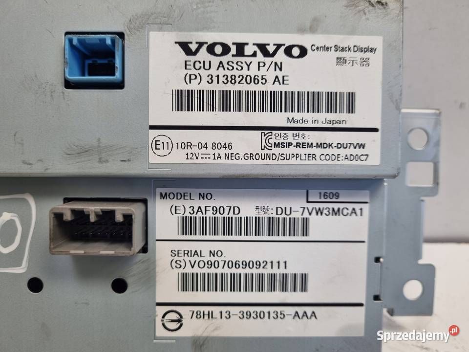 Volvo V60 I S60 II XC60 I EKRAN NAWIGACJI