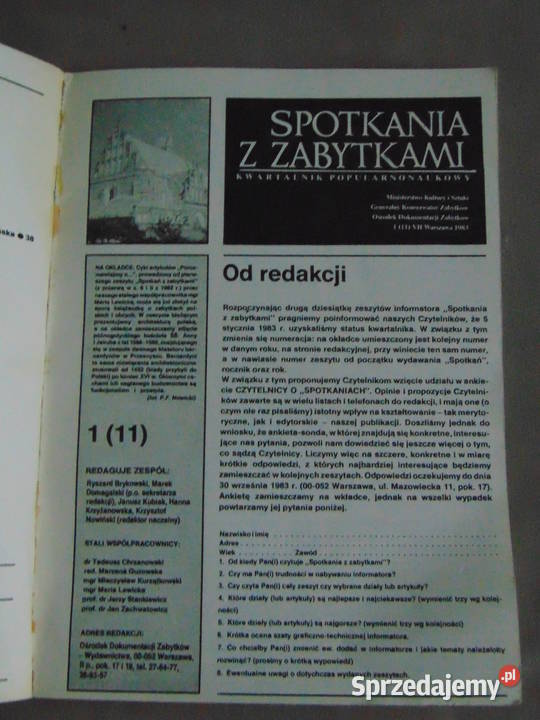 Spotkania z zabytkami 1 11 1983 miękka Lublin