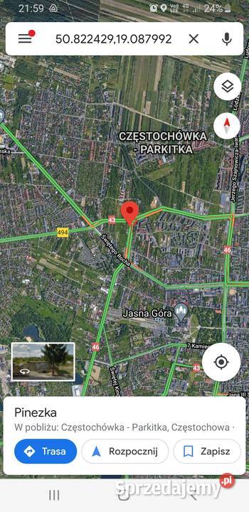 Miejsce na reklamę baner Częstochowa Parkitka