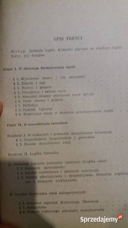 Zarys logiki Ajdukiewicz książki studia