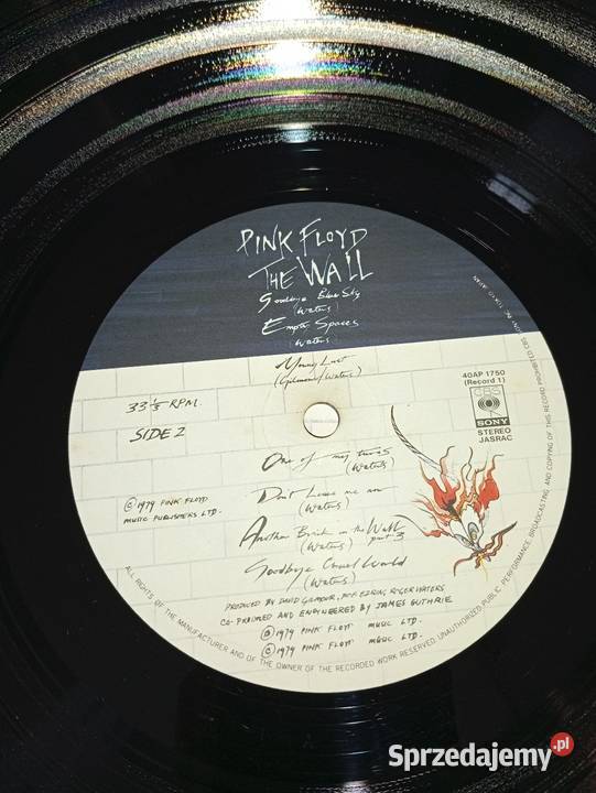 Pink Floyd The Wall Japan Press pomorskie Rumia