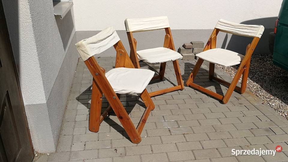 Zestaw 3 zabytkowych krzeseł KonTiki Sosna Gills Chojnice