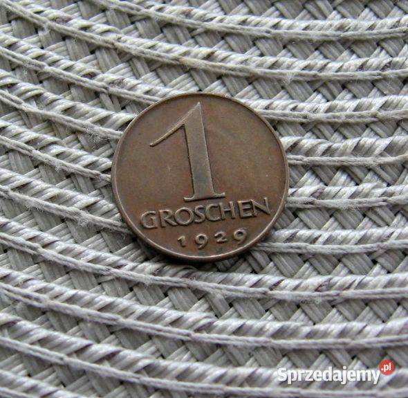 Austria 1 Grosz 1929r Numizmatyka