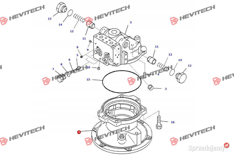Obudowa obrotu 7067G41250 KOMATSU PC210 Gądki sprzedam