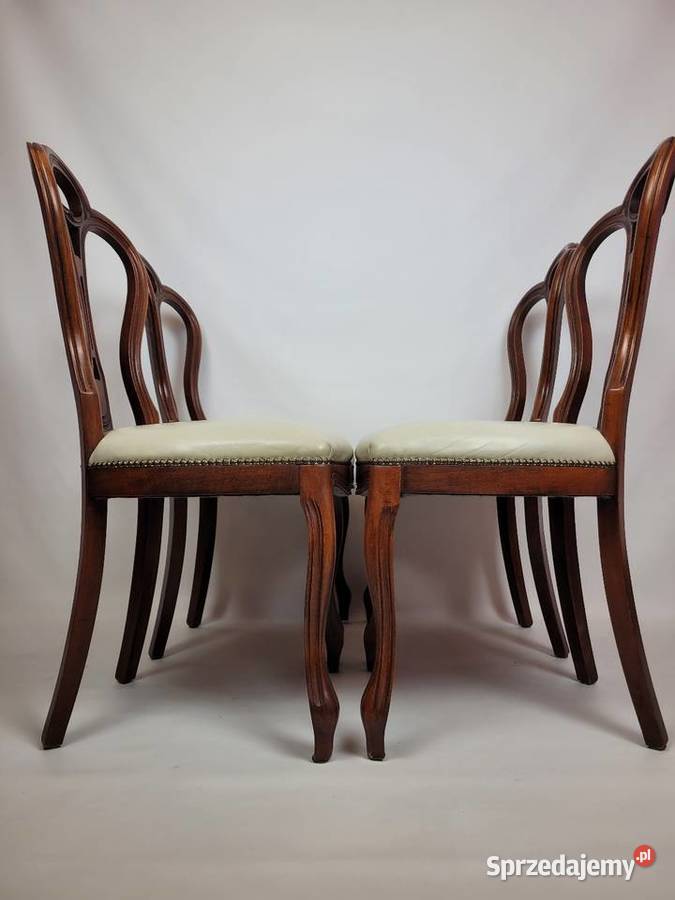 4 Krzesła w stylu Anne Queen Białogard