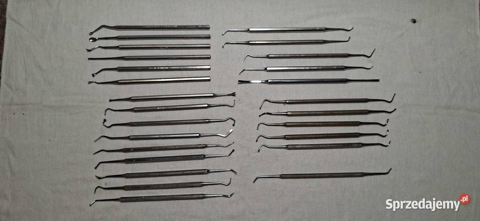 Narzędzia Stomatologiczne z 1985 roku komplet Zielona Góra