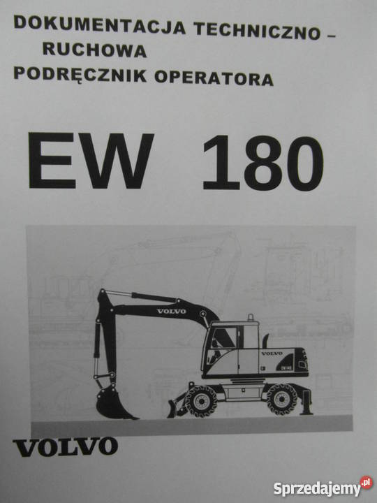 INSTRUKCJA OBSŁUGI DTR VOLVO EW 180 i inne