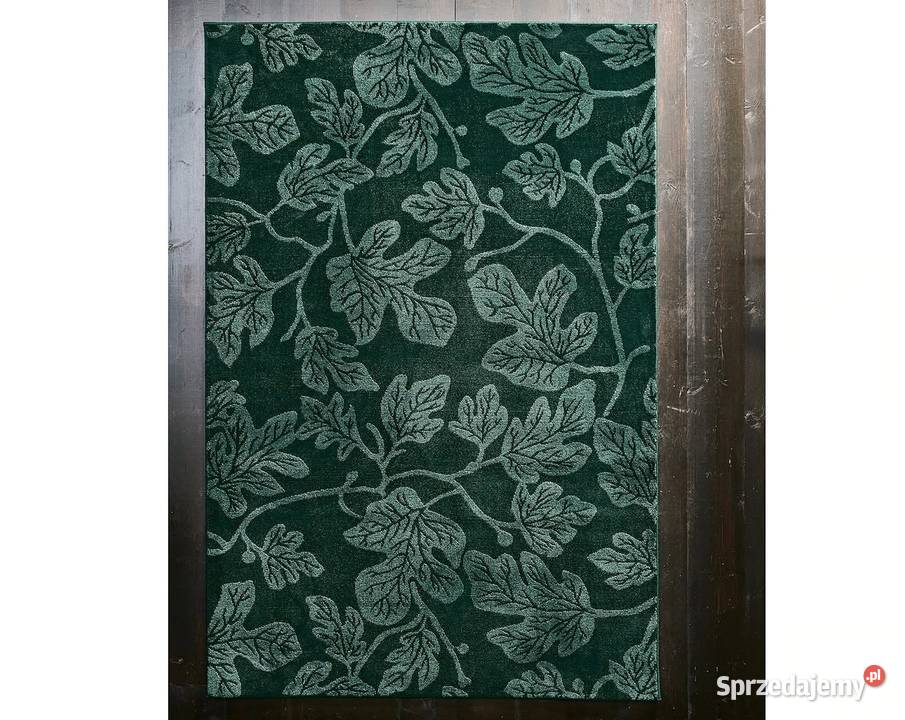 Dywan Ikea Hildigard zielony w liście 133x193 Gdańsk