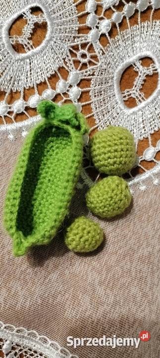 Maskotka groszek na szydełku śląskie