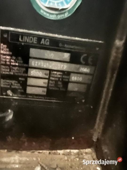 Wózek widłowy boczny Linde S50 załadunek 5000 Produkcja sprzedam