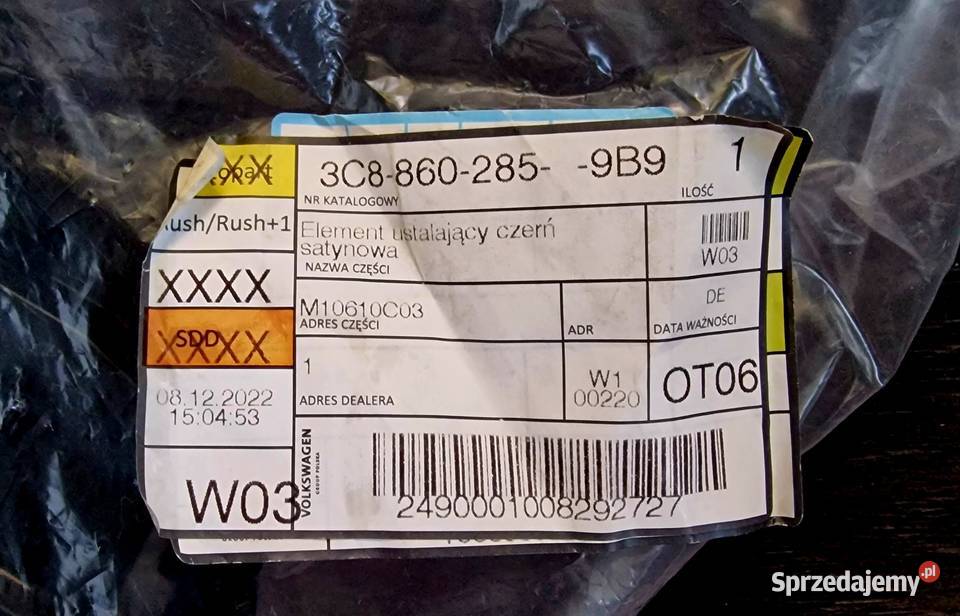 Uchwyt mocujący trójkąt w klapie bagażnika Białystok sprzedam