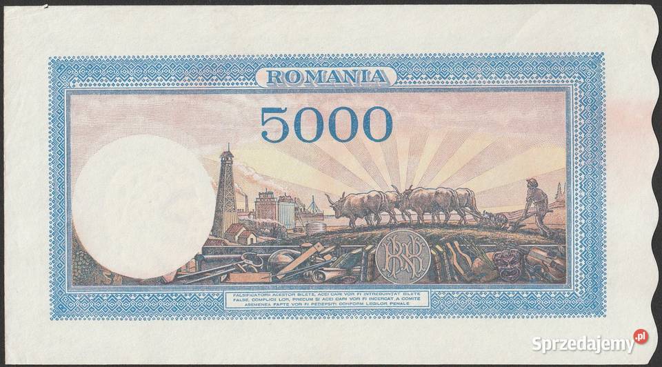 Rumunia 5000 lei 1943 stan 12
