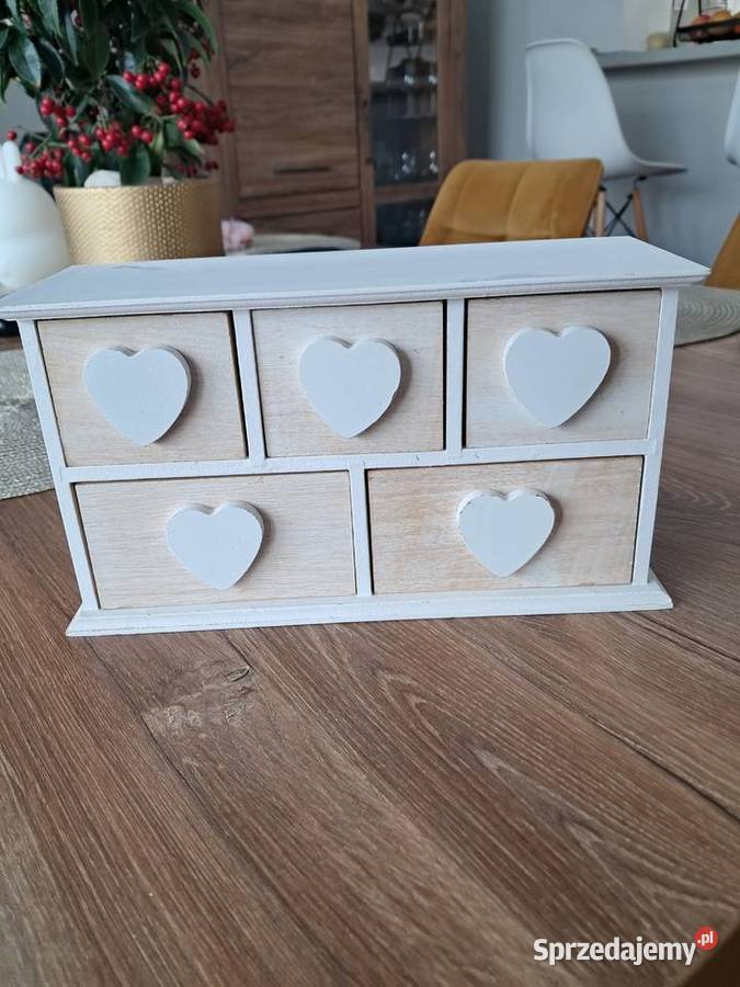 szkatułka z szufladkami wys13 szer 24 głęb 9 sta Sandomierz