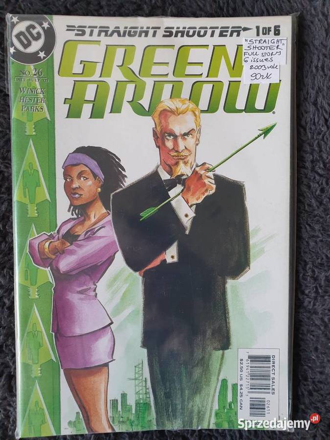 Green Arrow Straight Shooter zestaw 6 komiksów Amerykańskie Gdynia
