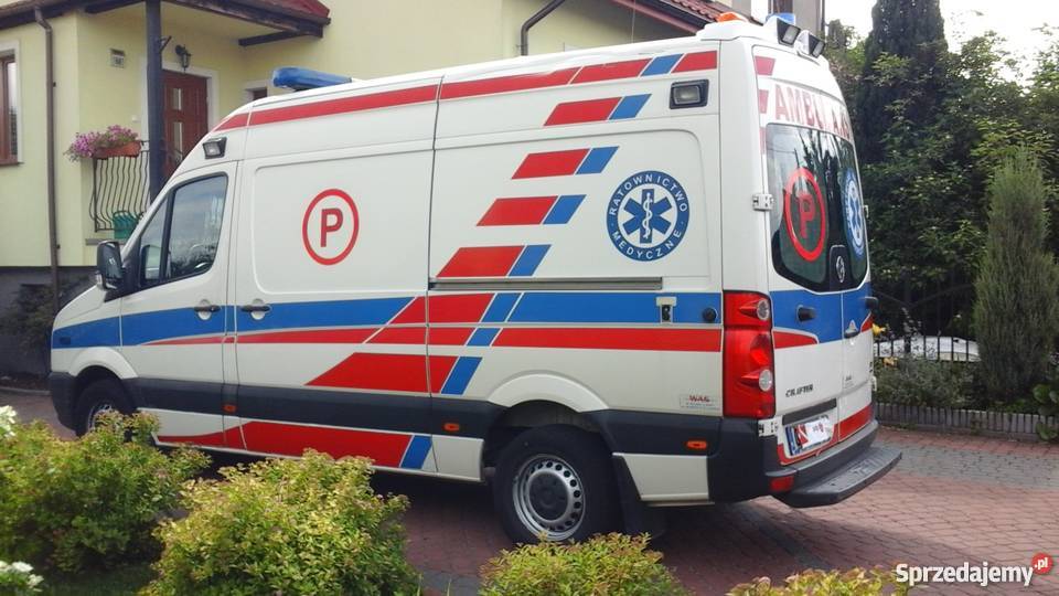 Ambulans karetka Volkswagen Crafter krajowy Biskupiec-Kolonia Druga