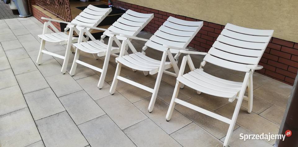 Krzesło ogrodowe leżak regulowany drewniany Garwolin