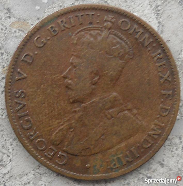 AUSTRALIAONE HALF PENNY1922 r GEORGIVS V