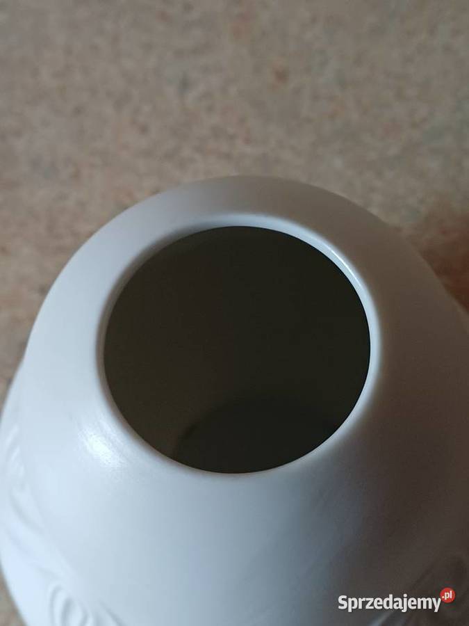 Vintage bialy wazon Nowy Targ