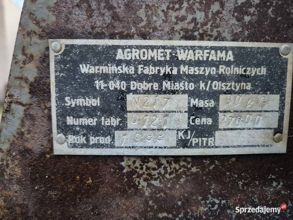 Rozrzutnik przyczepa Warfama nieuszkodzony Rozrzutniki obornika Sułoszowa