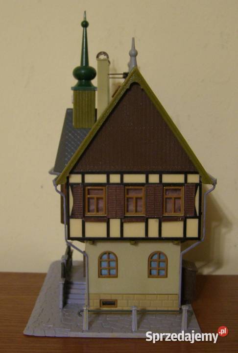 Domek na makietę 30 kolejka ratusz skala H0TT Łódź