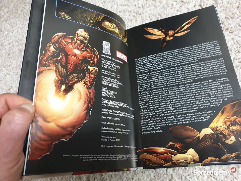 Avengers Disassembled Mucha Comics kredowy papier  Komiksy Gdynia