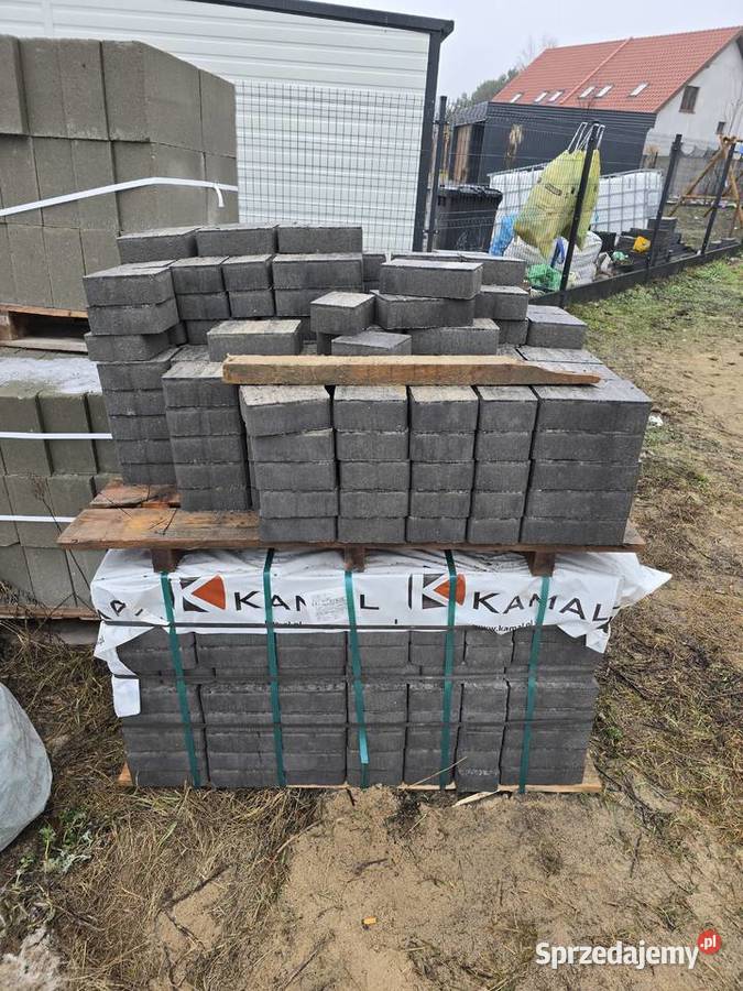 Kostka brukowa KAMAL K30 melanż szaroczarny 17m2 Wągrowiec