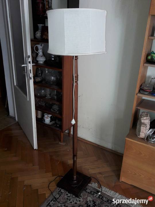 Drewniana lampa podłogowa stojąca Warszawa