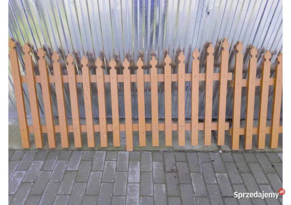 Płot przęsło dębowy dębowe dąb 37m 370 sztachety
