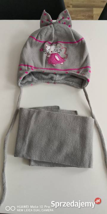 Czapka z szalikiem dziewczynki Piotrków Trybunalski