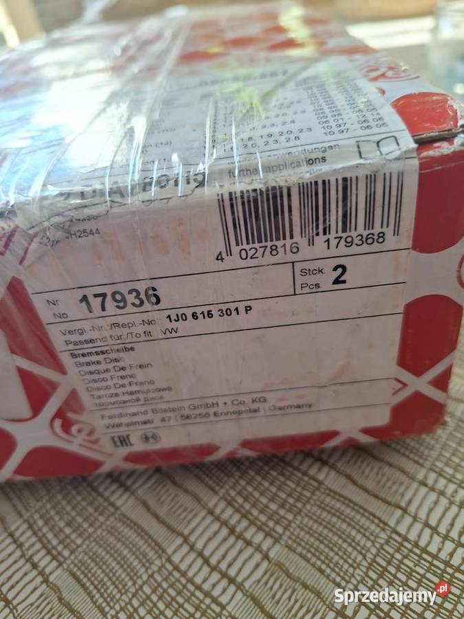 Nowe tarcze przód firmy febi Rok produkcji 1997 Pasym